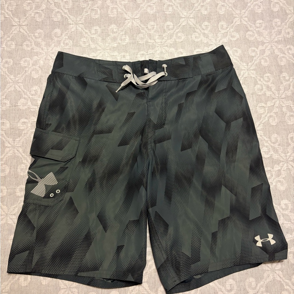 Under Armour Men's Swim Board Shorts - Dark Gray